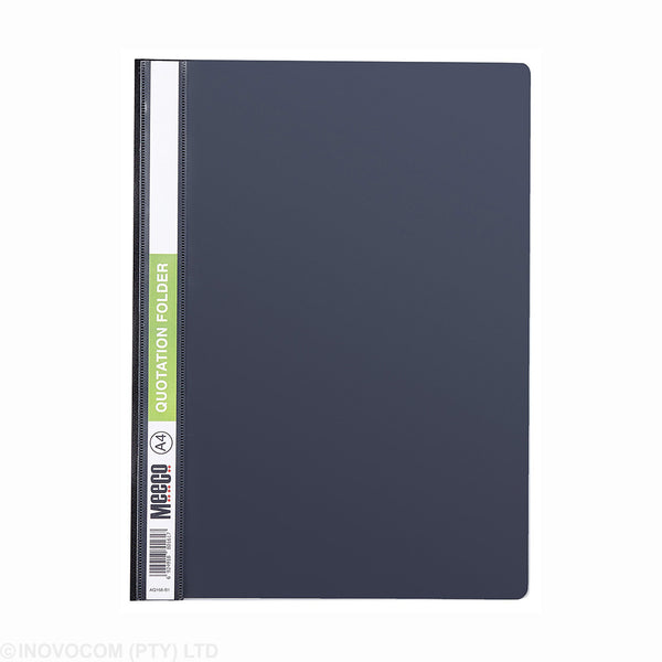 Meeco A4 Economy Quotation Folder Black