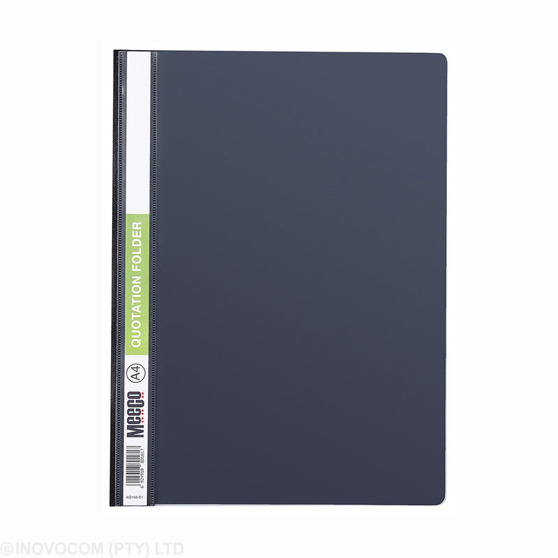 Meeco A4 Economy Quotation Folder Black