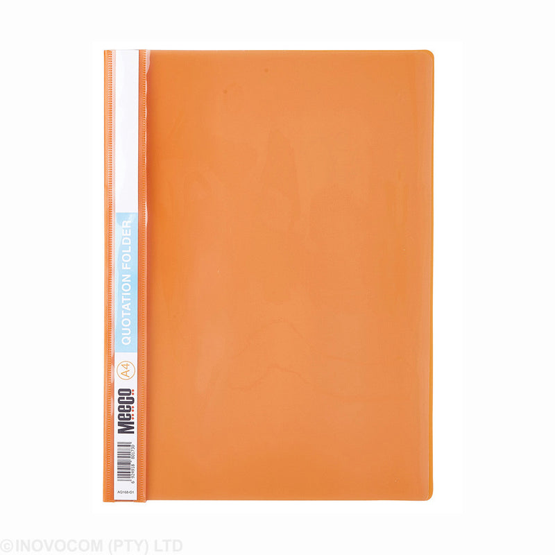 Meeco A4 Economy Quotation Folder Orange