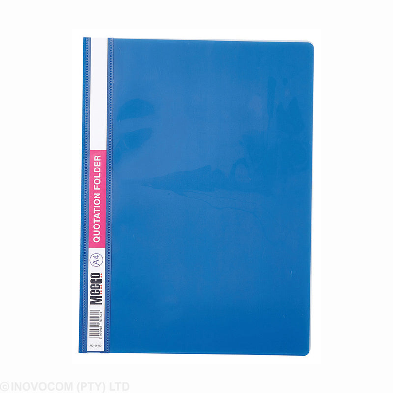 Meeco A4 Economy Quotation Folder Blue