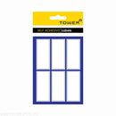 Tower Blue Border Labels Pack of 24
