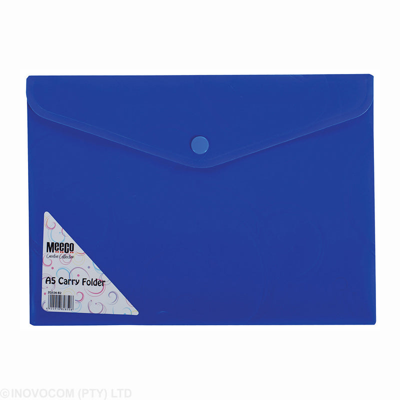 Meeco A4 Carry Folder Blue