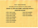 Grade 12 English Home Language Paper 1 Exam Papers and Marking Guidelines/Memos 5 Year Pack 2021-2025