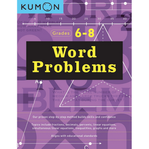 Kumon Word Problems Grades 6-8