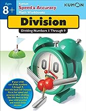 Kumon Speed & Accuracy Math Workbook Division - Dividing Numbers 1 Through 9