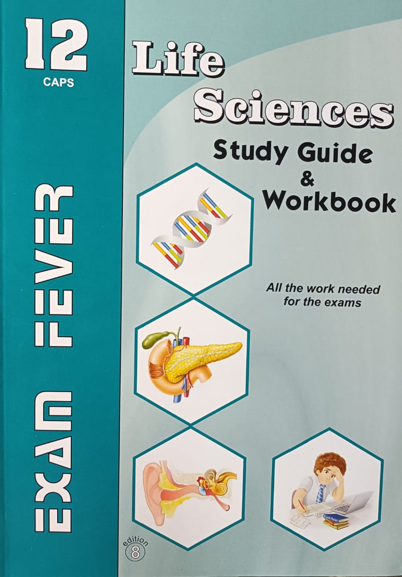 Grade 12 Exam Fever Life Sciences Study Guide (set of 2 books) New 8th