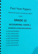 Grade 12 Accounting Paper 1 Questions Papers and Memos/Answers 5 Year Pack (2020-2024)