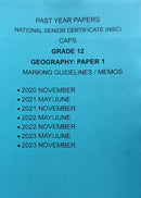 Grade 12 Geography Paper 1 Questions Papers and Memos/Answers 5 Year Pack (2020-2024)