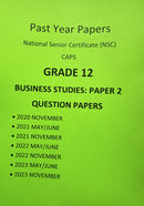 Grade 12 Business Studies Paper 2 Question Papers and Memos/Answers 5 Year Pack (2020-2024)