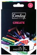 Croxley Create oil pastels packaging edited to show 16 colours