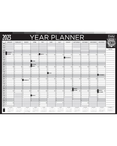 Croxley Year Planner 2023 with Marker