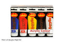 Dala Student Acrylic Paint 75ml Set of Five