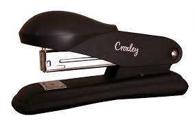 Croxley Stapler Half Strip Plastic Black