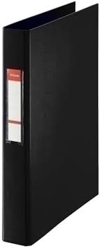 Esselte 2 Ring Binder Black Polyprop