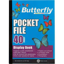 Butterfly A4 40 Pocket Flip File