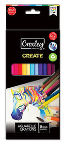 Croxley Create Aquarelle Colour Pencils 12's