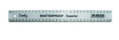Croxley 30cm Clear Superior Shatter Proof Ruler