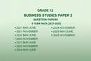 Green Grade 12 Business Studies Paper 2 Question Papers 5 Year Pack 2021-2025
