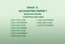 Green Grade 12 Accounting Paper 1 Question Papers 5 Year Pack 2021-2025