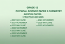Green Grade 12 Physical Science Paper 2 Chemistry Question Papers 5 Year Pack 2021-2025
