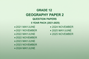 Green Grade 12 Geography Paper 2 Question Papers 5 Year Pack 2021-2025