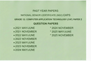 Green CAT Paper 2 Question Papers