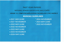 Blue CAT Paper 2 Marking Guidelines
