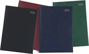 Hortors A5 Page a Day Diary 2026 Black Padded/Perimeter Stitched