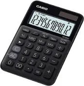 Casio MS-20UC 12 Digit Mini Desktop Calculator Black