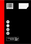 Croxley A4 3 Quire Counter Book 288pg Quad & Margin