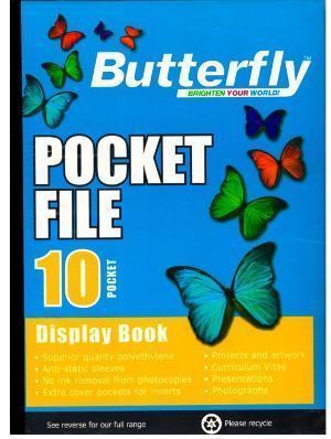 Butterfly A4 10 Pocket Flip File