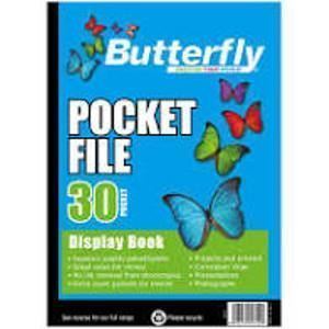Butterfly A4 30 Pocket Flip File