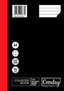 Croxley A4 2 Quire 192 Page Hard Cover Quad & Margin