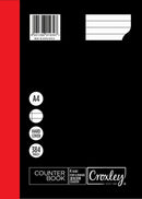 Croxley 4 Quire 384 Pages Feint and Margin Counter Book