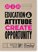 Croxley A4 72pg Feint & Margin Punched Perforated