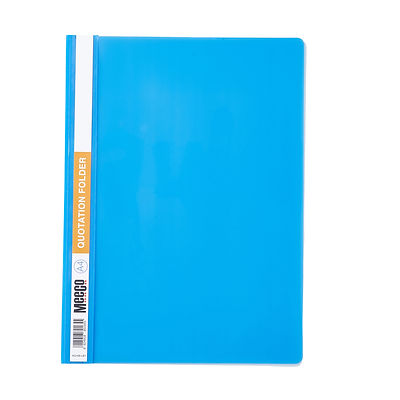 Meeco A4 Quotation Folder Light Blue