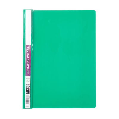 Meeco A4 Economy Quotation Folder Green