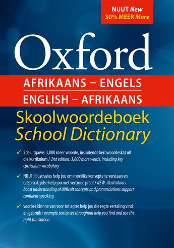 Grade 4-12 Paperback Oxford Afrikaans-Engels English-Afrikaans Skoolwoordeboek School Dictionary 2nd Edition