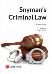 Snymans's Criminal Law 7th Edition