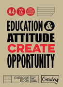 Croxley A4 72pg Feint & Margin Speckled