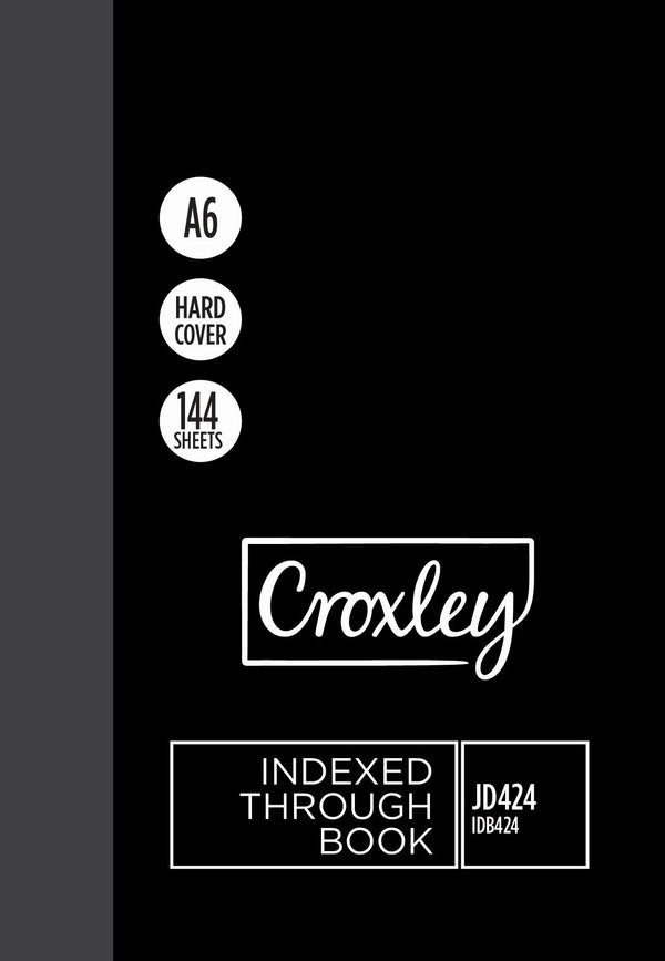 Croxley A6 Index Book Hardcover