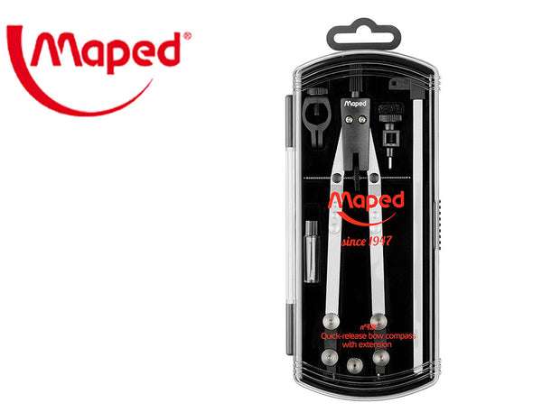 Maped Bow Compass with Extension Bar 5 Piece