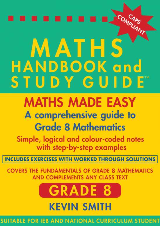Grade 8 Maths Handbook & Study Guide