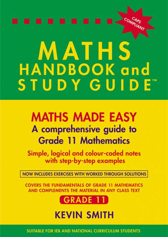 Grade 11 Maths Handbook & Study Guide