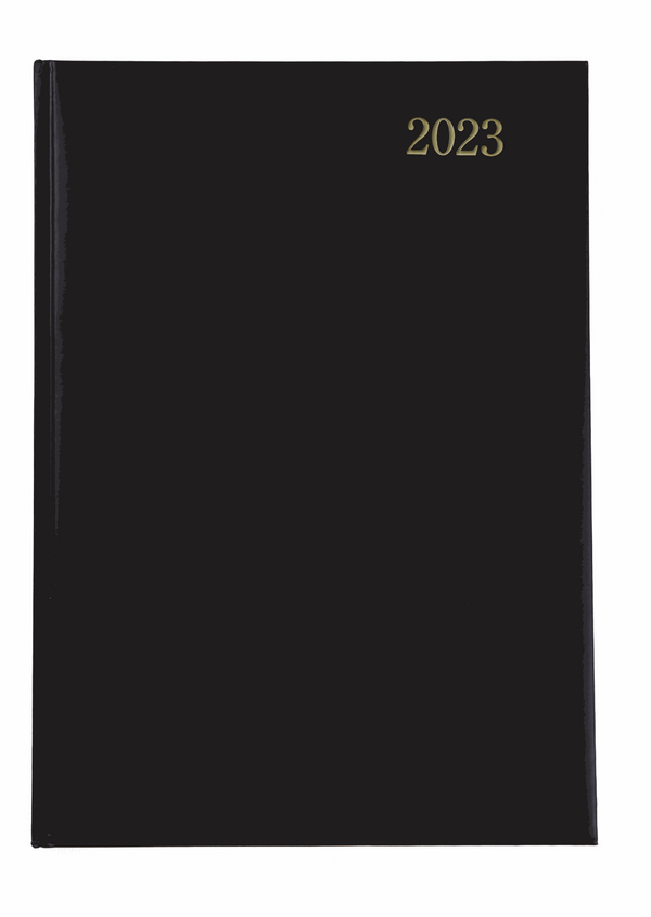 A5 Padded Diary 2023 (Black)
