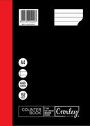Croxley A4 2 Quire 192 Page Feint and Margin Counter Book