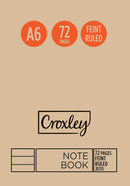 Croxley A6 72pg Feint Ruled Note Book JD115
