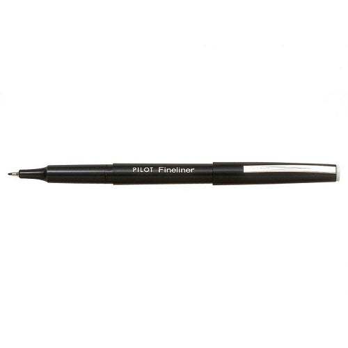 Pilot Black Fineliner Metal Sleeve Pen