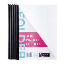 Meeco A4 Slide Binder Folder 5PCS