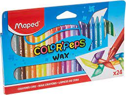 Maped Triangular Wax Crayons 24's